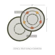 Load image into Gallery viewer, Pumpkin Bounty Stencil Trivet 8