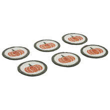 Load image into Gallery viewer, Pumpkin Bounty Stencil Coaster Set of 6