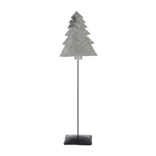 Load image into Gallery viewer, Decorative Galvanized Metal Christmas Tree With Base 16x5x3