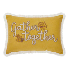 Load image into Gallery viewer, Gather Together Fall Leaves Pillow 14x20
