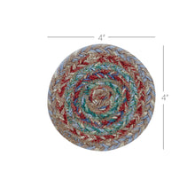 Load image into Gallery viewer, Multi Jute Coaster Set of 6
