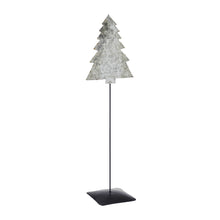 Load image into Gallery viewer, Decorative Galvanized Metal Christmas Tree With Base 16x5x3
