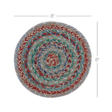 Load image into Gallery viewer, Multi Jute Trivet 8 inch Diameter Set of 3
