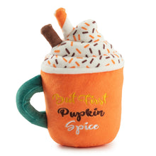 Load image into Gallery viewer, Pupkin Spice Latte Mug Fall Dog Toy
