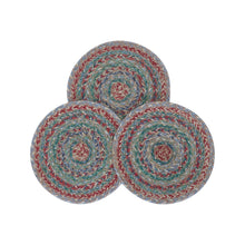 Load image into Gallery viewer, Multi Jute Trivet 8 inch Diameter Set of 3
