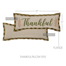 Load image into Gallery viewer, Harvest Blessings Thankful Pillow 5x15
