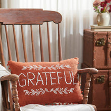 Load image into Gallery viewer, Grateful Pom Pom Pillow 14x20
