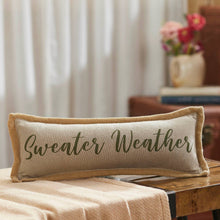 Load image into Gallery viewer, Pumpkin Bounty Sweater Weather Pillow 5x15
