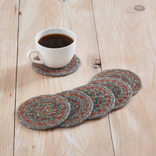 Load image into Gallery viewer, Multi Jute Coaster Set of 6
