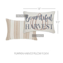 Load image into Gallery viewer, Bountifall Pumpkin Harvest Pillow 9.5x14
