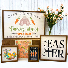 Load image into Gallery viewer, Cottontail Farmers Market Easter Signs - Home Decor
