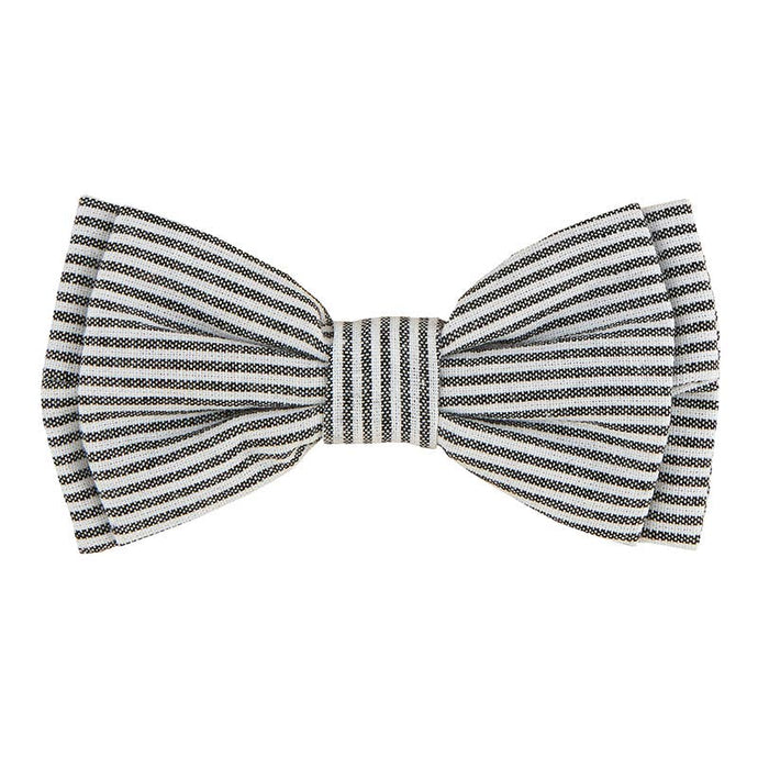 Pet Bow Ties-Grey Stripe