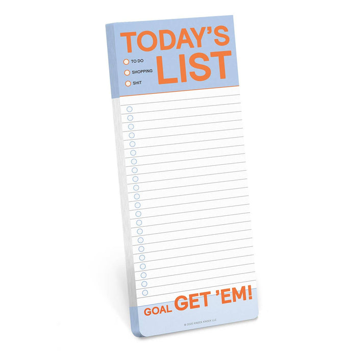 Today’s List Make-a-List Pad