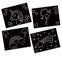 Load image into Gallery viewer, Chalkboard Unicorn Travel Placemat
