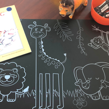Load image into Gallery viewer, Chalkboard Animals Placemat - Set of 4
