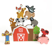 Load image into Gallery viewer, Balance Barn Stacking Game &amp; Farm Playset
