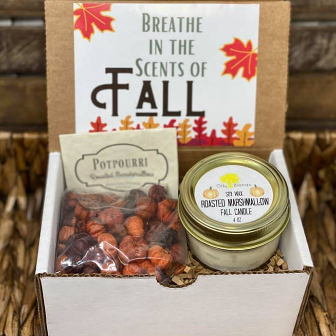 Fall Gift Box with Candle and Potpourri